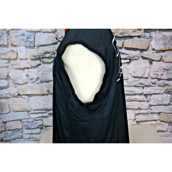 NIKE MICHAEL JORDAN 23 Basketball Jersey Embroidered Letters Black Sleeveless L - Picture 8 of 12